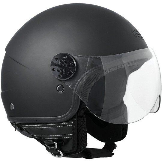 Motorcycle Helmet Jet CGM Model 109A Florida Black Wheel
