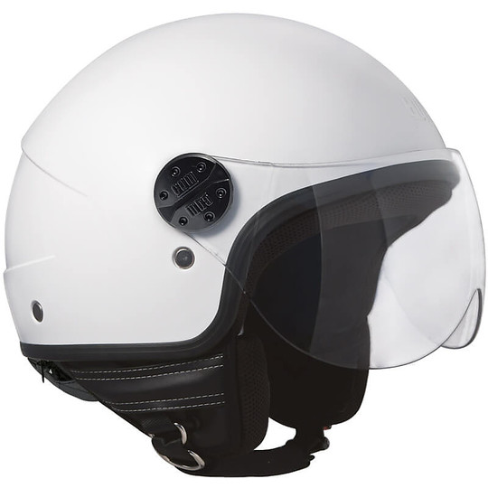 Motorcycle Helmet Jet CGM Model 109A Florida White Metal