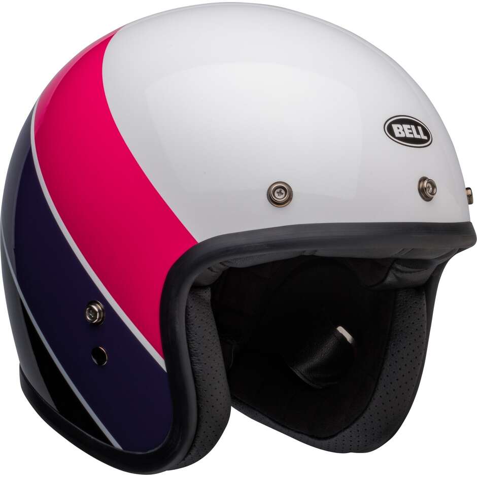 Motorcycle Helmet Jet Custom Bell CUSTOM 500 RIFF Pink Purple