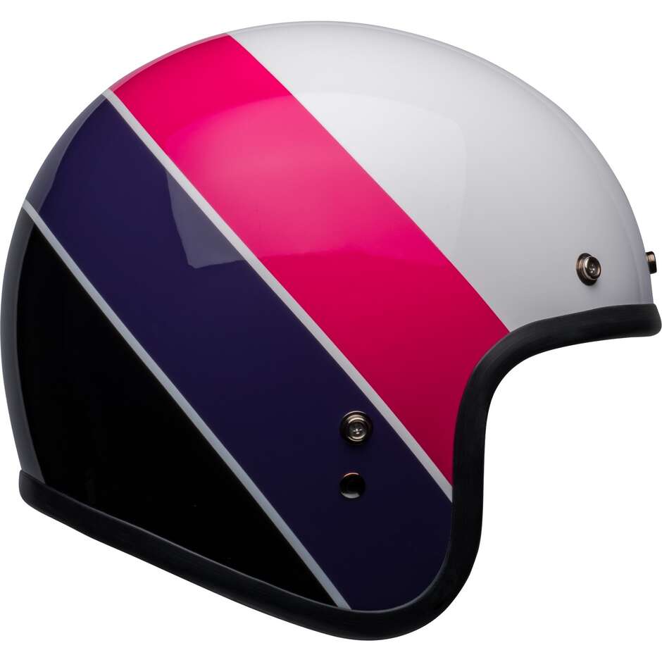 Motorcycle Helmet Jet Custom Bell CUSTOM 500 RIFF Pink Purple