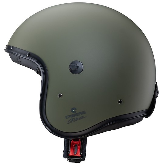 Motorcycle Helmet Jet Custom Caberg FREERIDE Matte Green Military