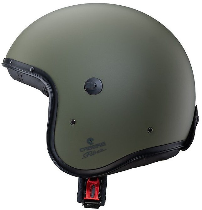 Motorcycle Helmet Jet Custom Caberg FREERIDE Matte Green Military For