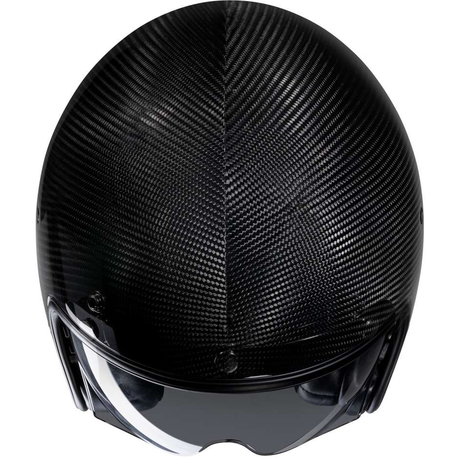 Motorcycle Helmet Jet Custom Hjc V31 CARBON Black