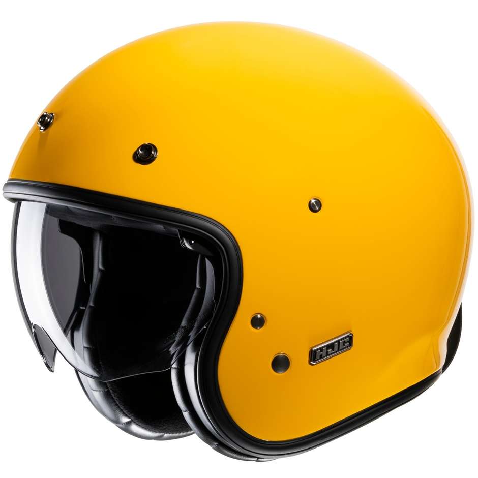 Motorcycle Helmet Jet Custom Hjc V31 Deep Yellow