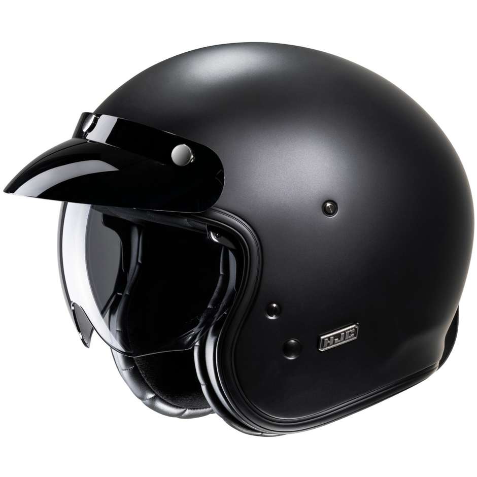 Motorcycle Helmet Jet Custom Hjc V31 Semi Opaque Black