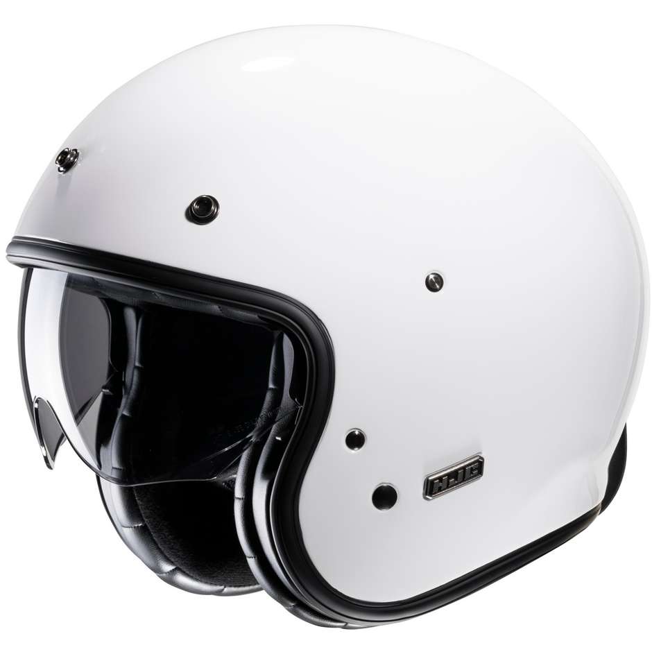 Motorcycle Helmet Jet Custom Hjc V31 White