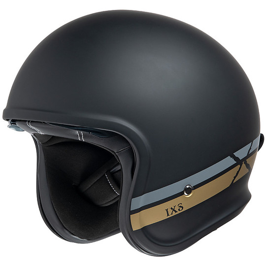 Motorcycle Helmet Jet Custom iXS 880 2.1 Black Matt Gray