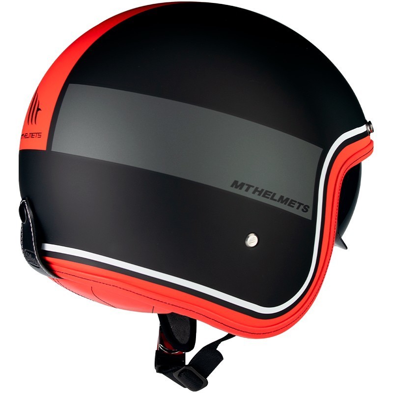 Motorcycle Helmet Jet Custom MT Helmets Le Mans 2 SV TANT A5 Matt Red