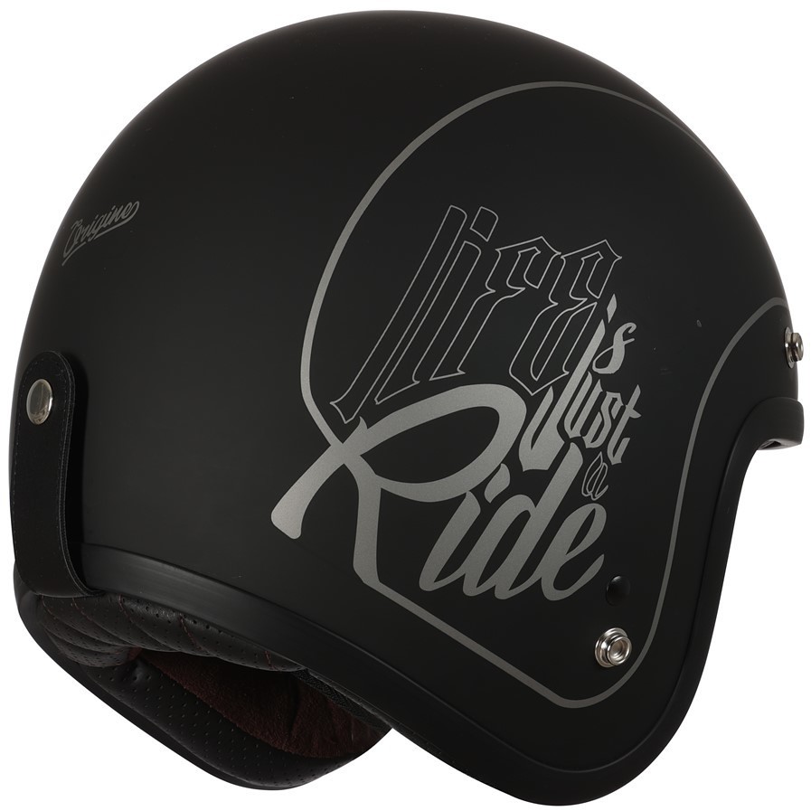 Motorcycle Helmet Jet Custom Origin PRIMO LIFE Matt Black
