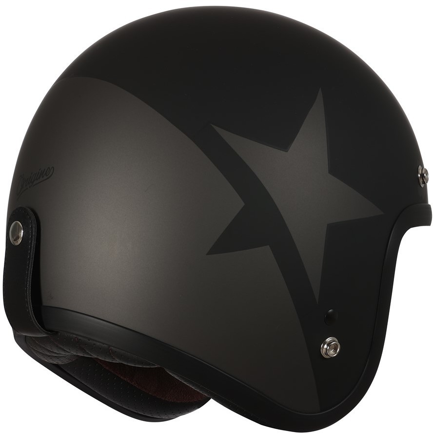 Motorcycle Helmet Jet Custom Origin PRIMO STAR Matt Black Titanium