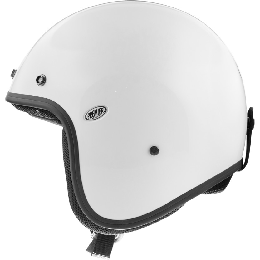 Motorcycle Helmet Jet Custom Premier CLASSIC U8 White