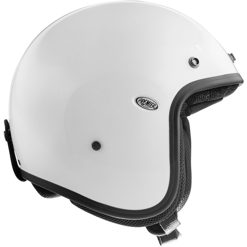 Motorcycle Helmet Jet Custom Premier CLASSIC U8 White