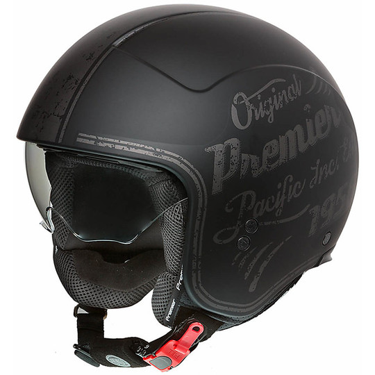 Motorcycle Helmet Jet Custom Premier ROCKER OR 9 BM Matt Black