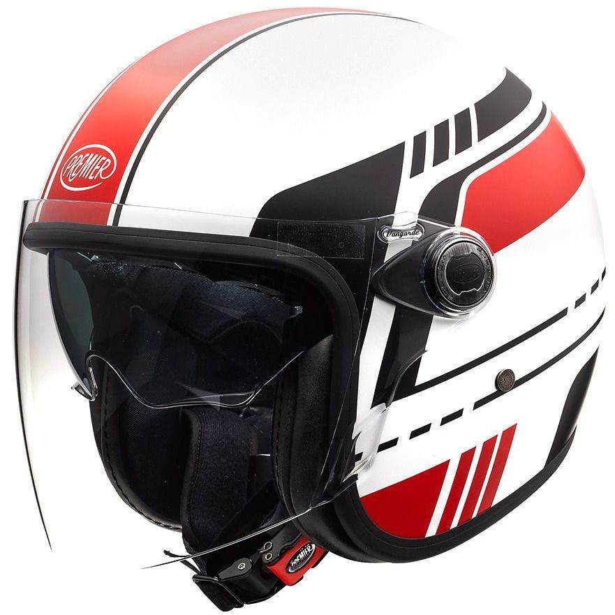 Motorcycle Helmet Jet Custom Premier VANGARDE BL8BM