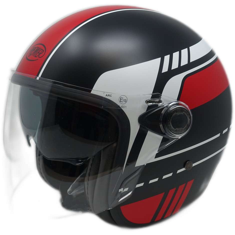 Motorcycle Helmet Jet Custom Premier VANGARDE BL92BM