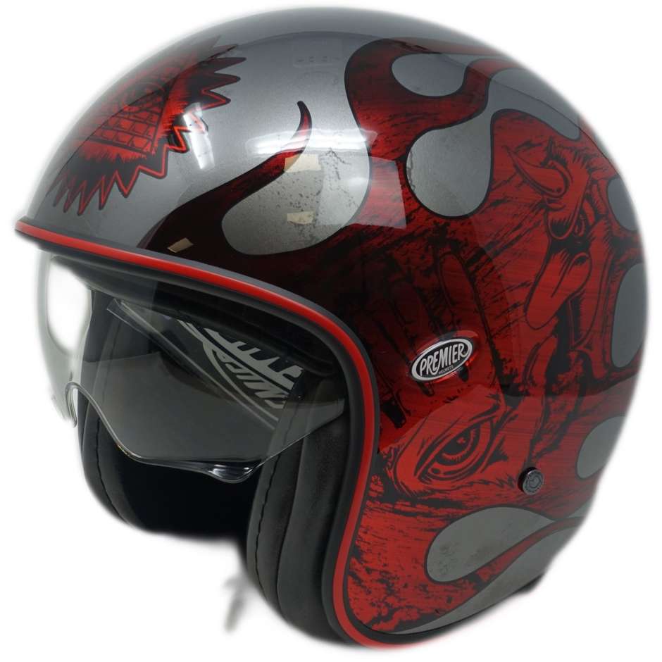 Motorcycle Helmet Jet Custom Premier VINTAGE BD 18 CHOMED Limited Edition