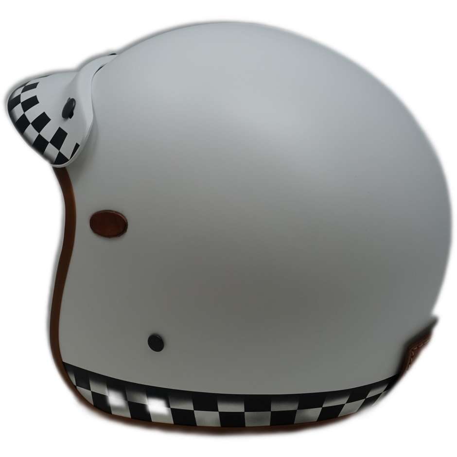 Motorcycle Helmet Jet Custom Premier VINTAGE Classic CK WHITE BM Limited Edition
