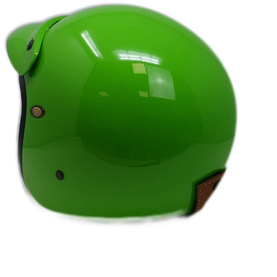 Motorcycle Helmet Jet Custom Premier VINTAGE CLASSIC GREEN Limited Edition