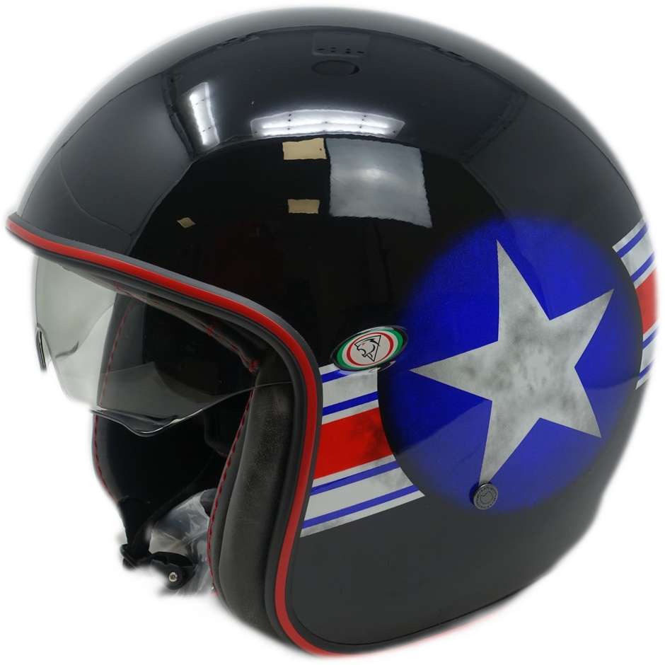 Motorcycle Helmet Jet Custom Premier VINTAGE CLASSIC MR STAR 9