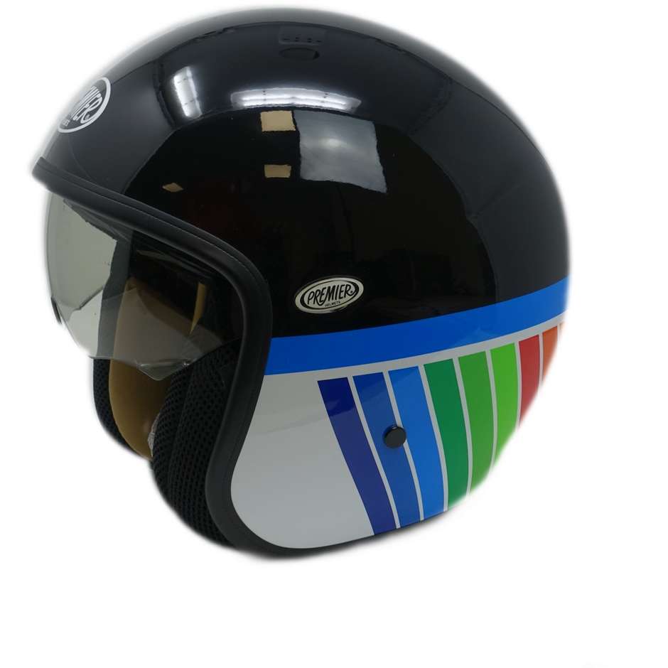 Motorcycle Helmet Jet Custom Premier VINTAGE OLIMPIC 9