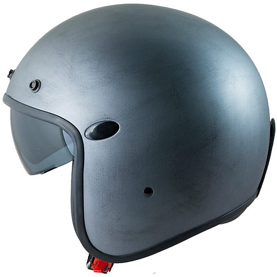Motorcycle Helmet Jet Custom Retro CGM 177w PORTO MONO Matt Gray