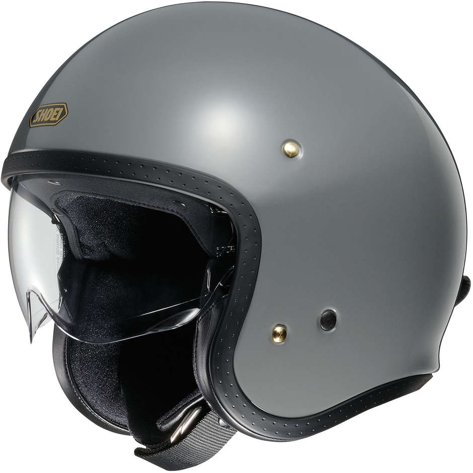 Motorcycle Helmet Jet Custom Shoei JO Baslat Gray