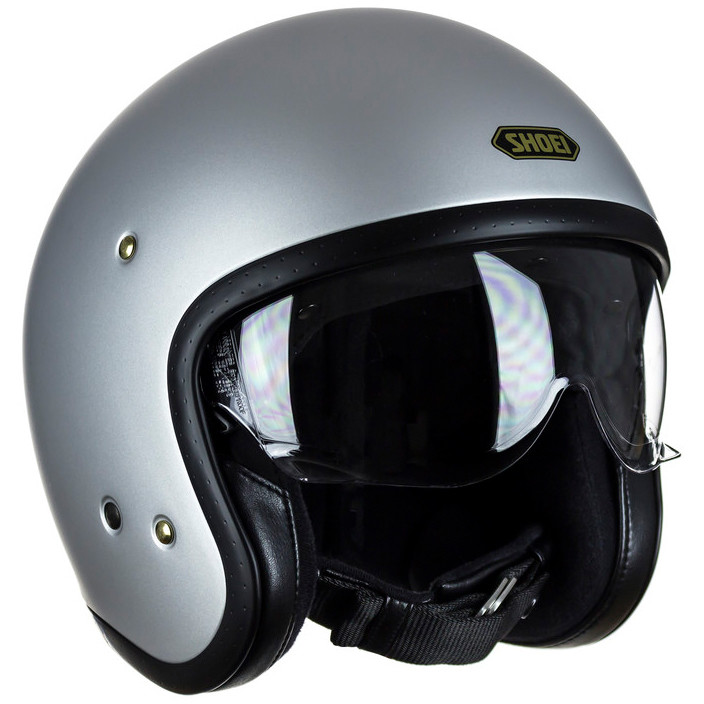 Motorcycle Helmet Jet Custom Shoei JO Matt Light Gray