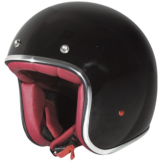 Motorcycle Helmet Jet Custom Stormer PEARL Uni Black