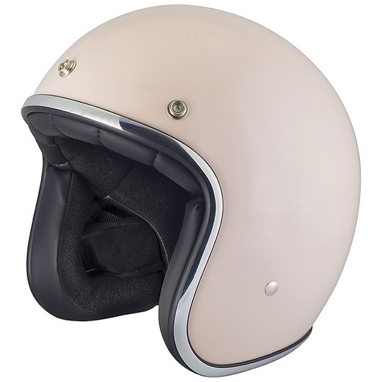 Motorcycle Helmet Jet Custom Stormer PEARL Uni Rose Poudre