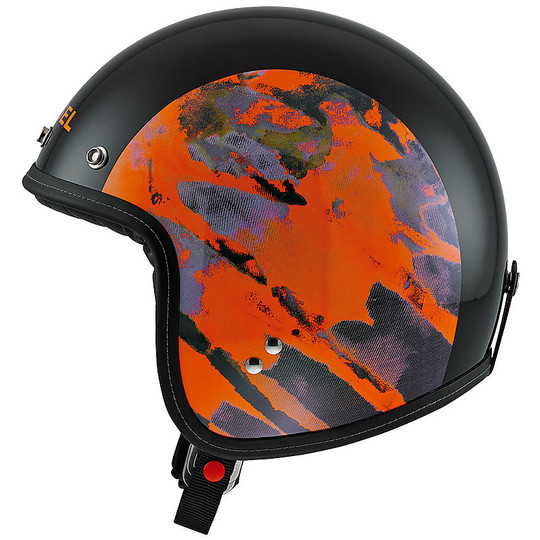 Motorcycle Helmet Jet DIESEL AGV-OLD JACK Multi oj1 Black Orange