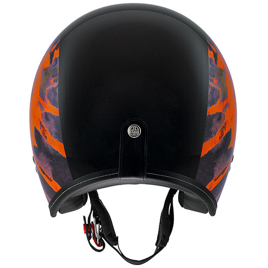 Motorcycle Helmet Jet DIESEL AGV-OLD JACK Multi oj1 Black Orange