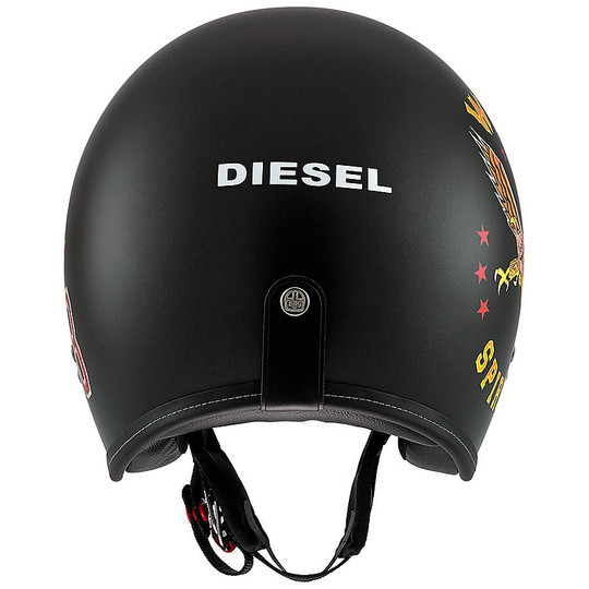 Motorcycle Helmet Jet DIESEL AGV-OLD JACK Multi OJ3 Black