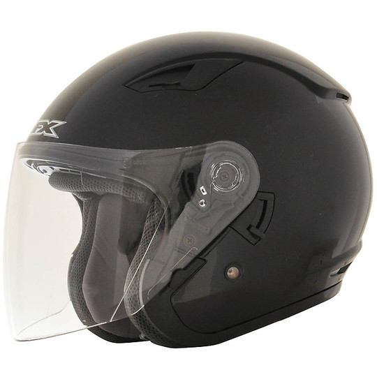 Motorcycle helmet Jet Double Visor AFX FX-46 Black Polished