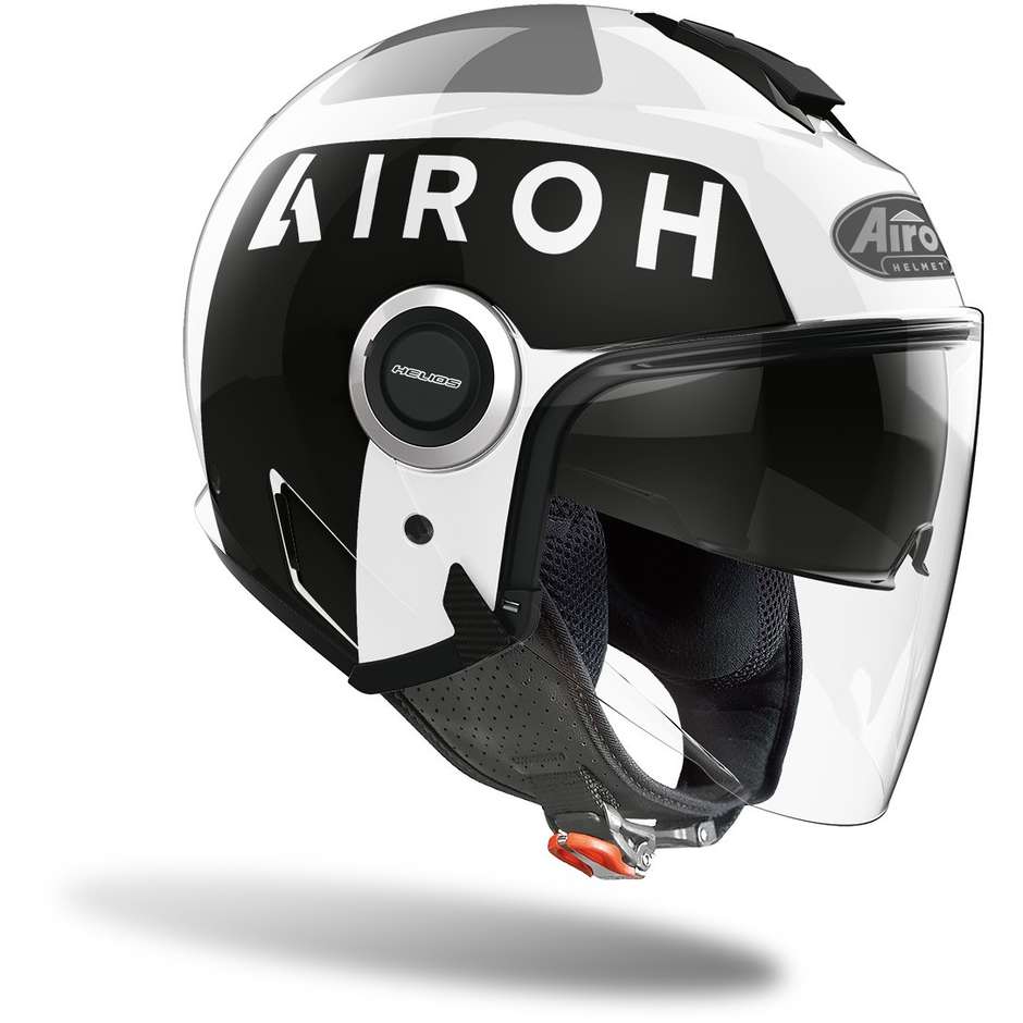 Motorcycle Helmet Jet Double Visor Airoh HELIOS Up Glossy White