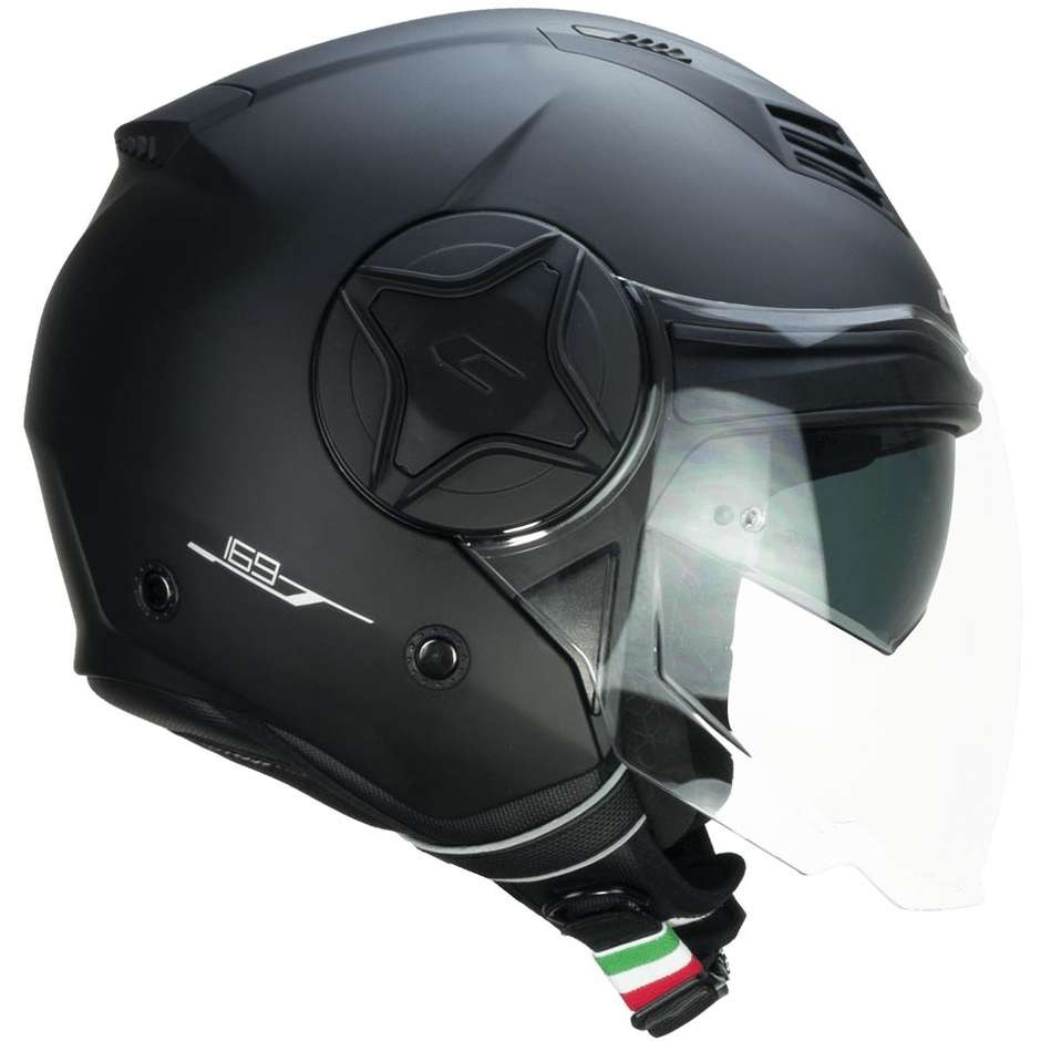 Motorcycle Helmet Jet Double Visor CGM 169A ILLI Mono Matt Black