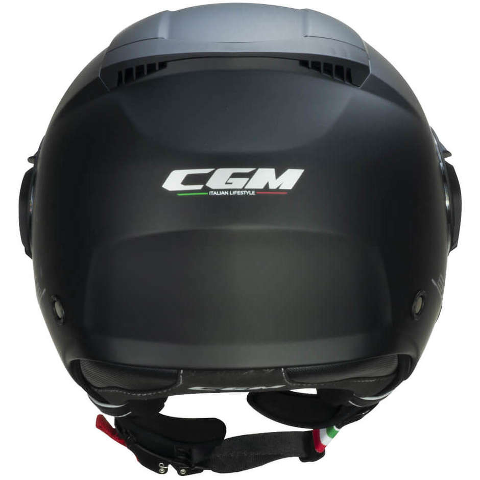 Motorcycle Helmet Jet Double Visor CGM 169A ILLI Mono Matt Black