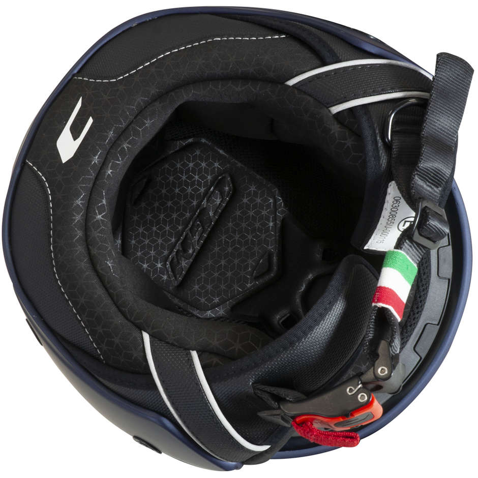 Motorcycle Helmet Jet Double Visor CGM 169G ILLI Sport Matt Black Red