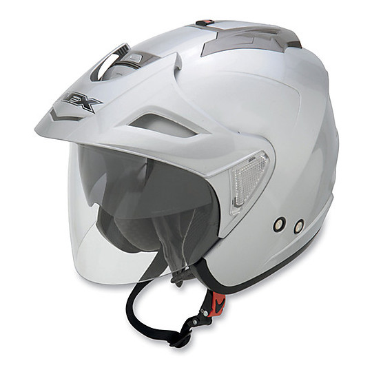 Motorcycle Helmet Jet Double Visor With Thesis AFX FX-50 4 1 Silver