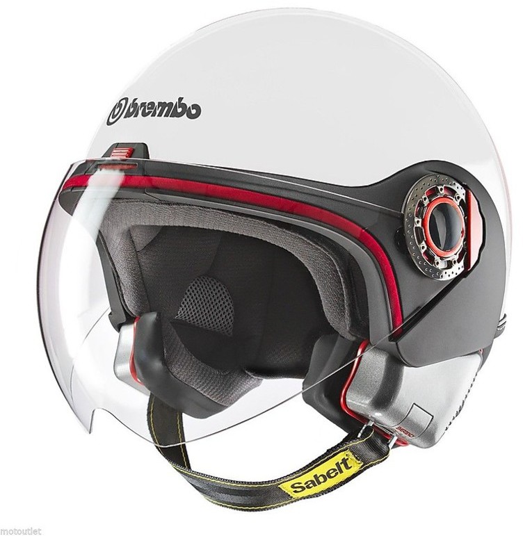 Motorcycle Helmet Jet Fashion Brembo B-Jet Black Visor Button For