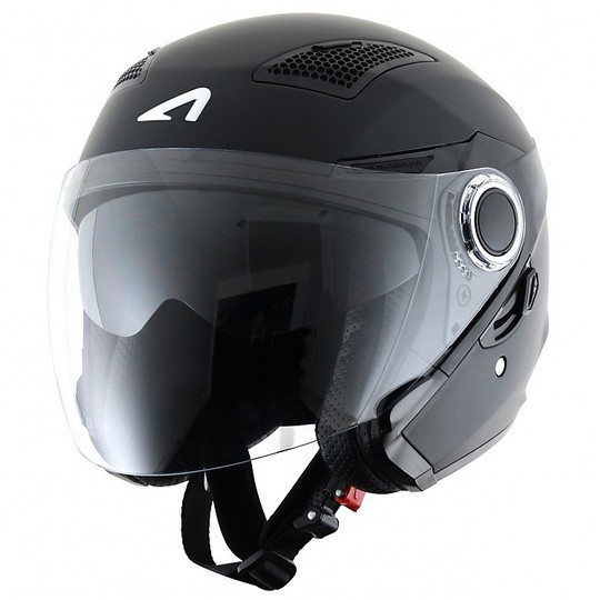 Motorcycle Helmet Jet Fiber Double Visor Astone FJ 10 Matt Black