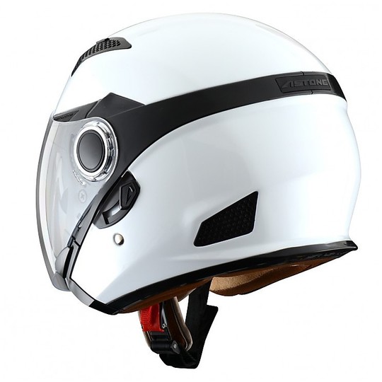 Motorcycle Helmet Jet Fiber Double Visor Astone FJ 10 White