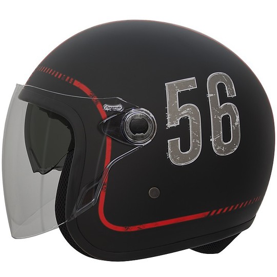 Motorcycle Helmet Jet Fiber Double Visor Premier Vangarde FL9