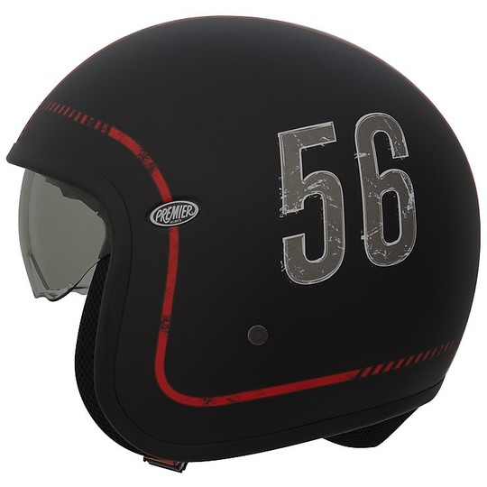 Motorcycle Helmet Jet Fiber Premier 2017 Vintage FL9