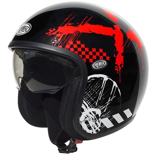 Motorcycle Helmet Jet Fiber Premier Vintage RX9