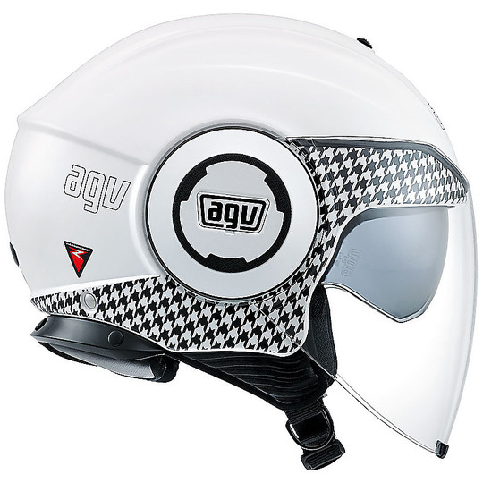 Motorcycle Helmet Jet Fluid Double Visor Agv 2016 New Multi Dresscode White