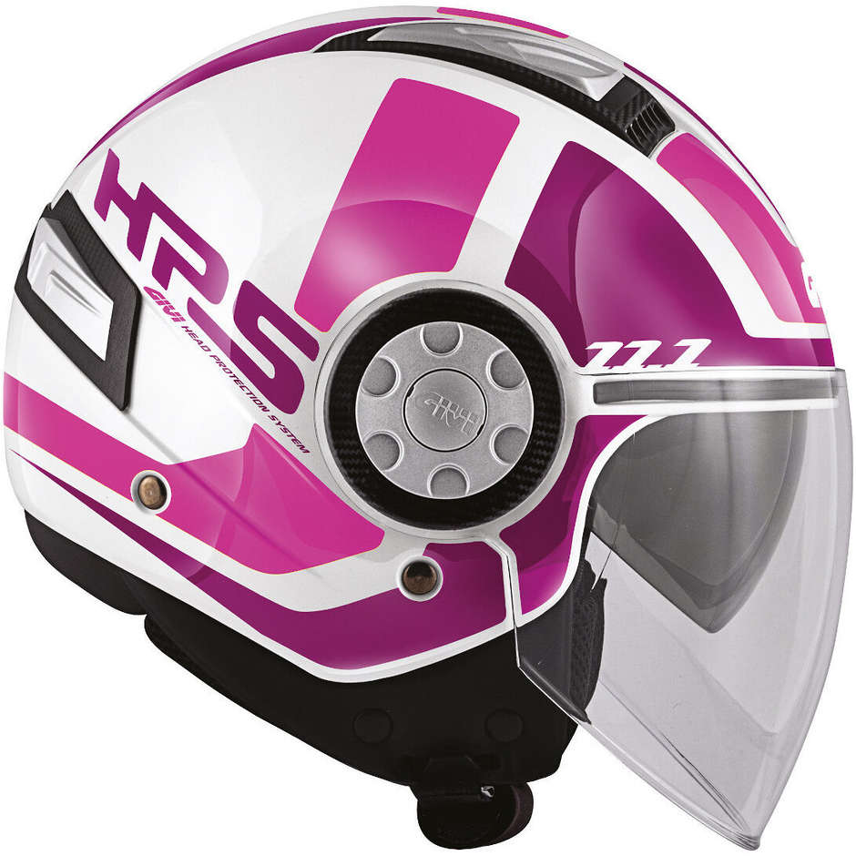 Motorcycle Helmet Jet Givi 11.1 AIR JET-R Class White Fuchsia