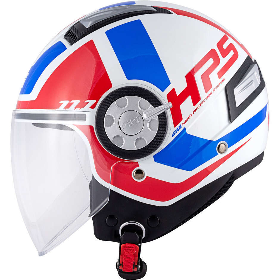 Motorcycle Helmet Jet Givi 11.1 AIR JET-R Class White Red Blue