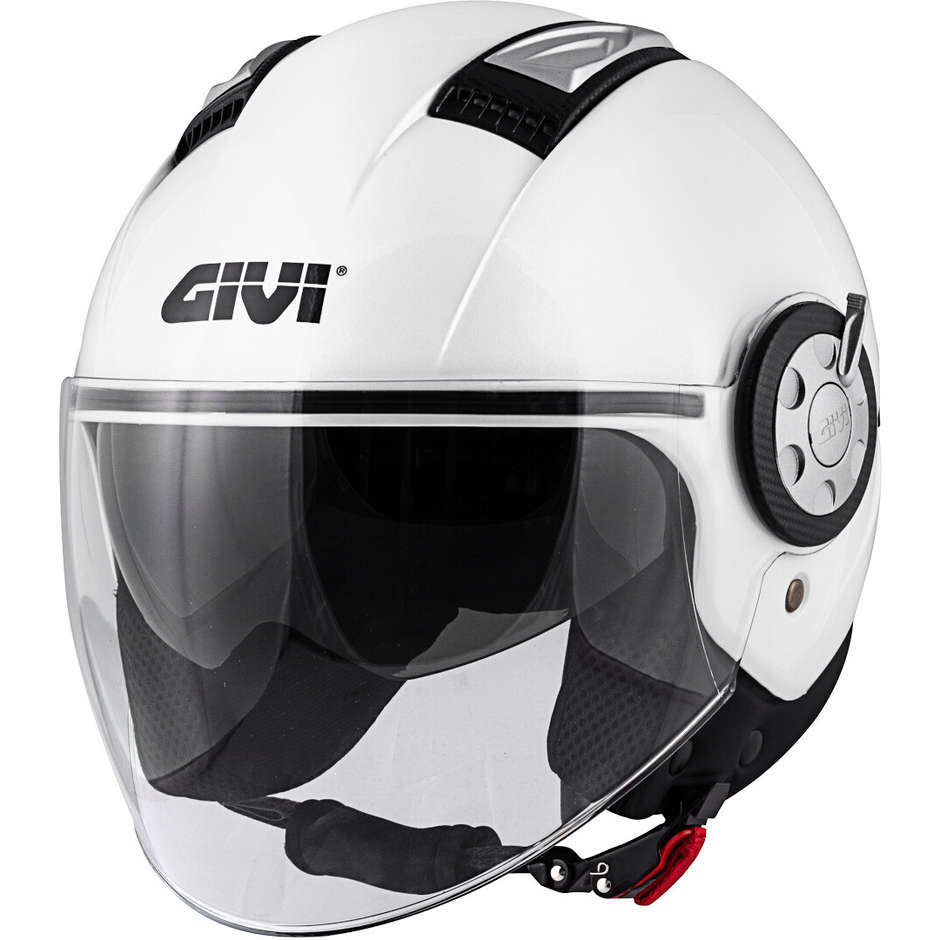 Motorcycle Helmet Jet Givi 11.1 AIR JET-R Monochrome Glossy White