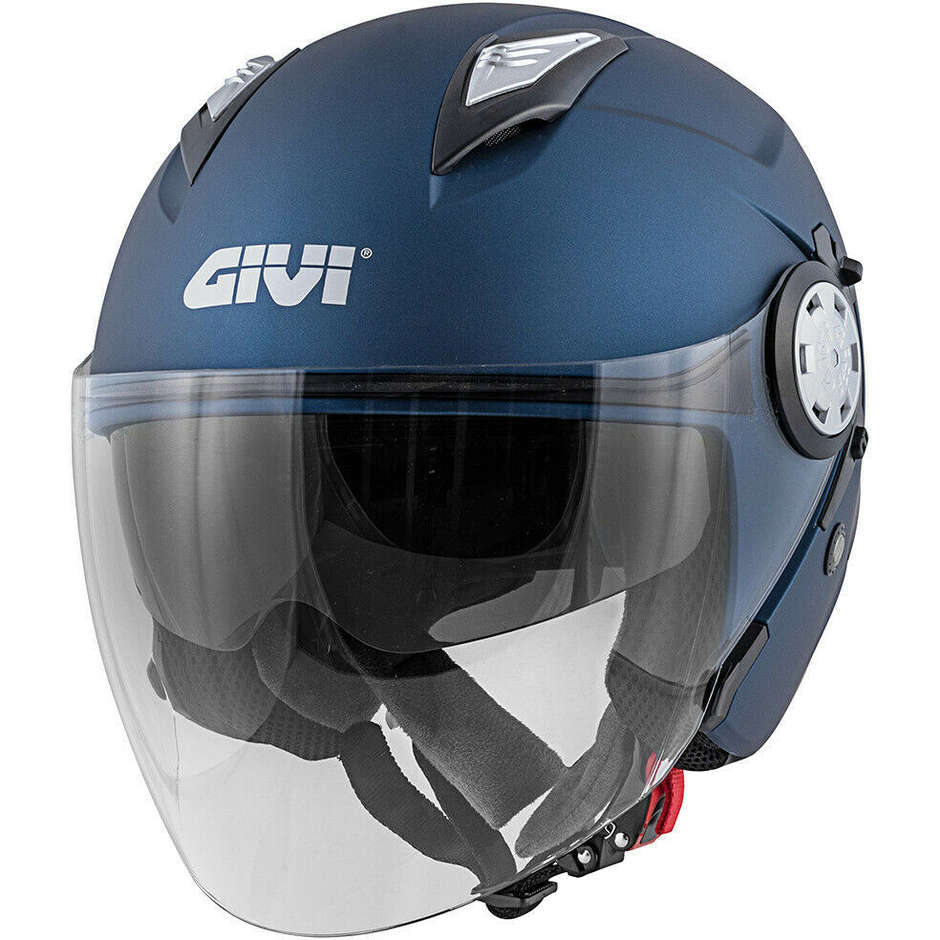 Motorcycle Helmet Jet Givi 12.3 STRATOS Solid Dark Blue Opaque