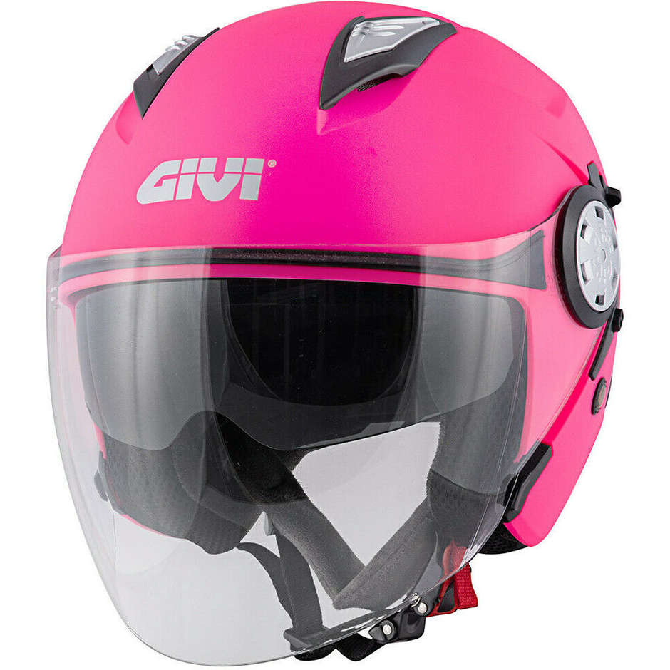 Motorcycle Helmet Jet Givi 12.3 STRATOS Solid Matt Pink